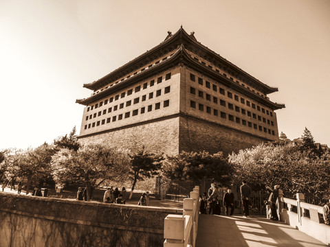 北京明城墙遗址东南角楼