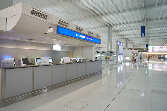 香港国际机场航空公司票务柜台