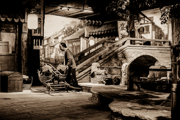 老上海市井生活蜡像