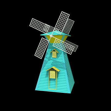 3D荷兰风车