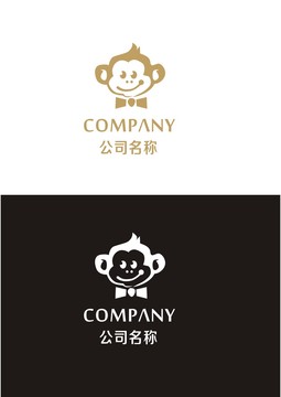 卡通猴logo