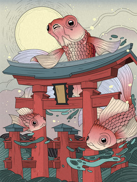 日本锦鲤图片