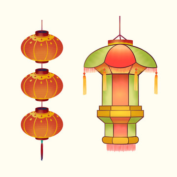 中国传统灯笼设计素材
