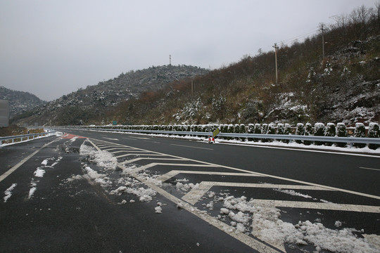高速公路上的雪