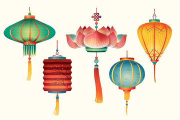 中国传统灯笼设计素材