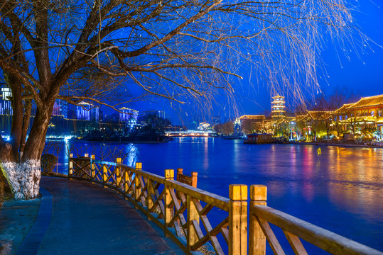 青州夜景图片