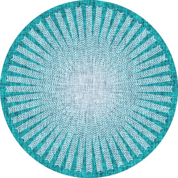 蓝色现代简约花纹纹理地毯