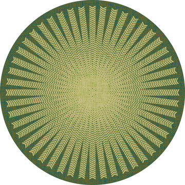 绿色现代简约花纹纹理地毯