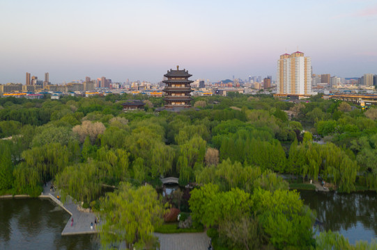 大明湖晚霞36