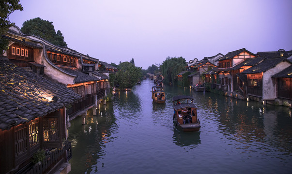 乌镇傍晚