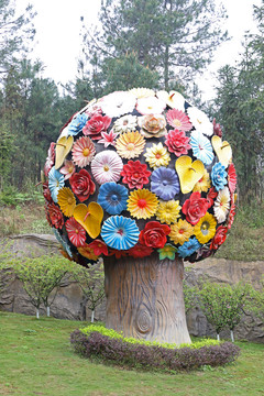 花球雕塑
