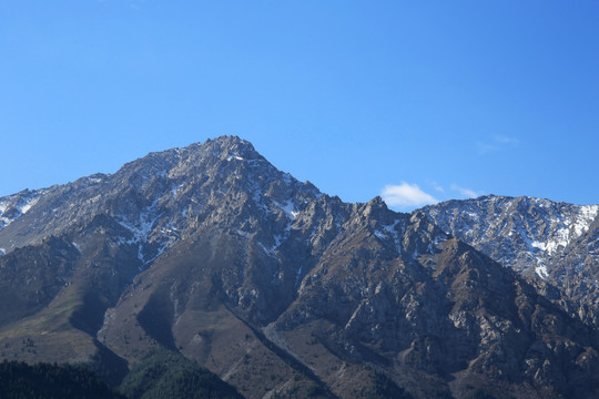 夏季雪山山峰