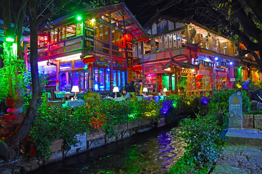 丽江夜景