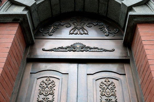 欧式铜门浮雕