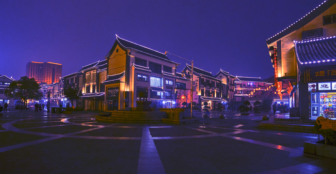 徐州户部山古建筑群夜景