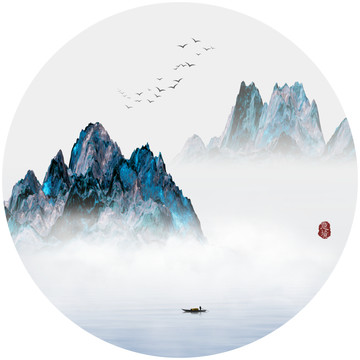 意境山水画