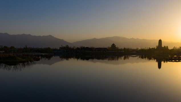 西安渼陂湖景区