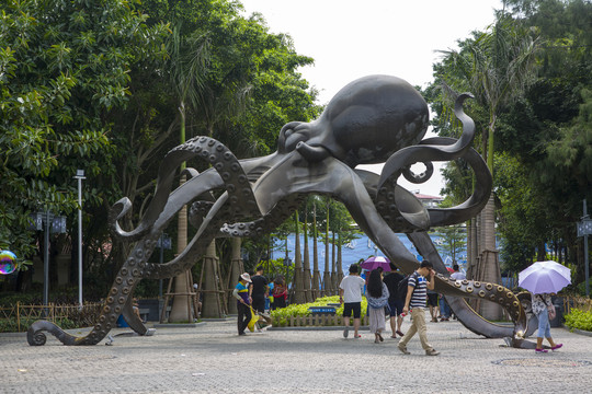 章鱼雕塑