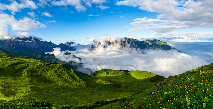 九顶山营地全景