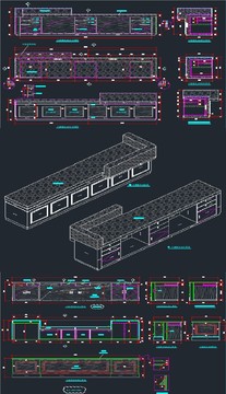 服务台CAD设计