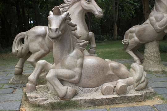十二生肖之马雕刻