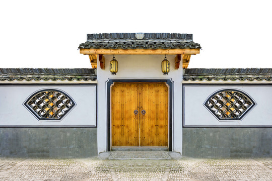 中式庭院门