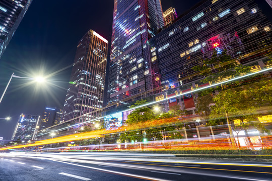 上海陆家嘴城市夜景