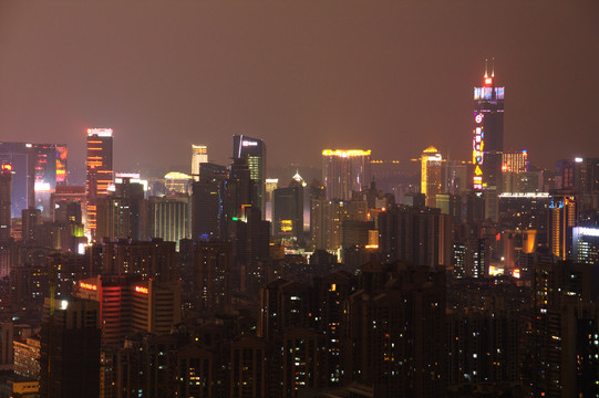 广州城市风光夜景