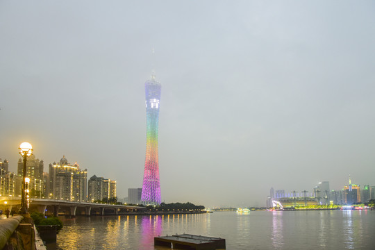 广州塔夜景