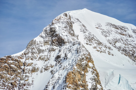 瑞士因特拉肯少女峰雪山风光