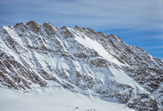 瑞士因特拉肯少女峰雪山风光