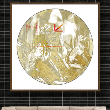 墨迹油画