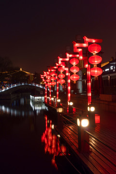 西安市大唐芙蓉园灯会夜景