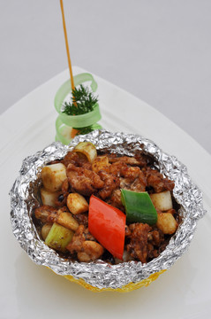 蒜头豆豉爆石蛙