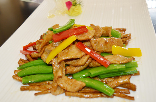 四季豆肉片