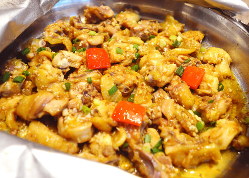 沙姜铜盘焗鸡