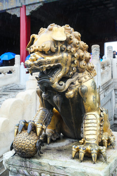 故宫铜狮子