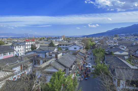 大理古城航拍风景