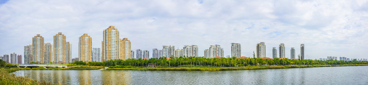 天津梅江居住区全景大画幅