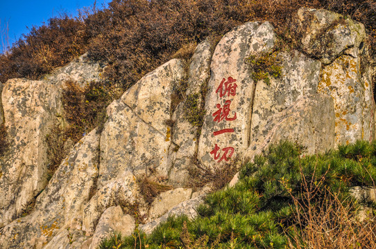 泰山石刻俯视一切