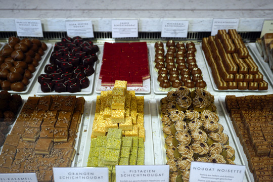 柏林巧克力百年老店的巧克力糖