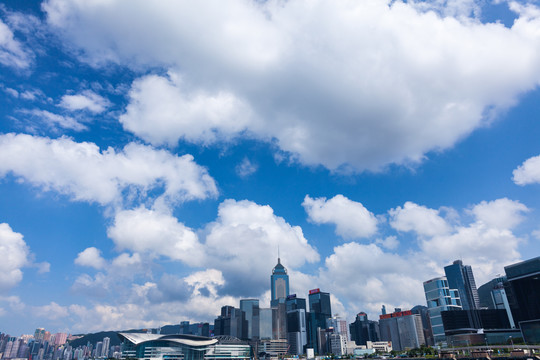 香港维多利亚港风光