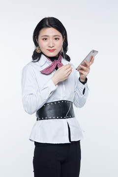 玩手机人物素材大全