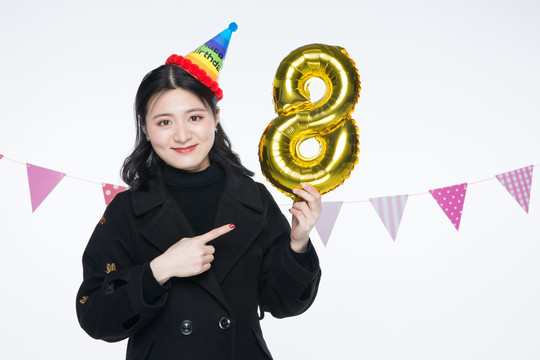 女孩生日派对高清图片