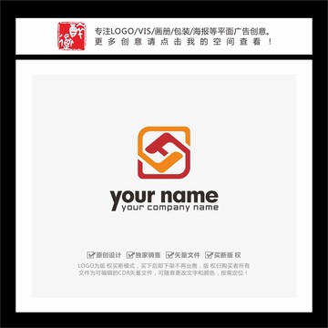 FJ字母方形LOGO