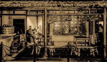 老上海生活场景蜡像