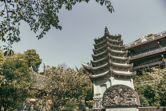 重庆南山佛教寺庙涂山寺风光