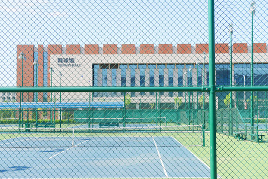 天津体育学院网球馆铁丝网