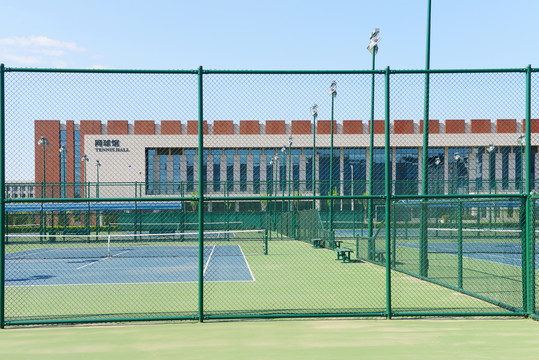 天津体育学院网球馆铁丝网