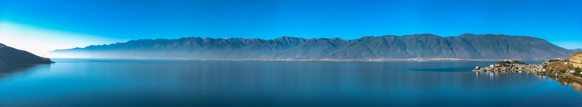 大理苍山洱海全景无框画装饰画